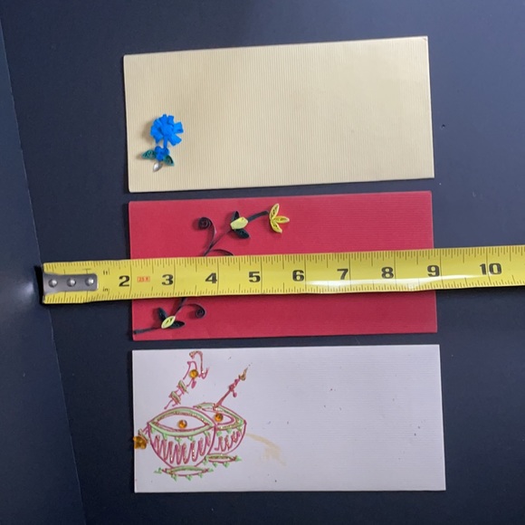 Lot of 3 New Unused Handmade Cards, Money Holders, Gift Envelopes - Picture 4 of 4